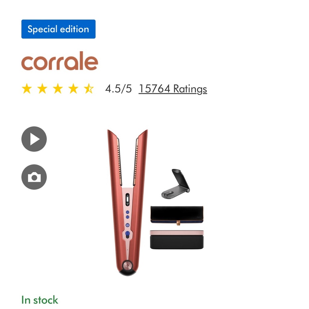 Dyson Corrale cordless hair straightener limited edition strawberry bronze - Picture 6 of 8
